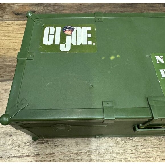 Vintage GI Joe Army Footlocker Storage Box With Rope Handles 1997 - Picture 8 of 9